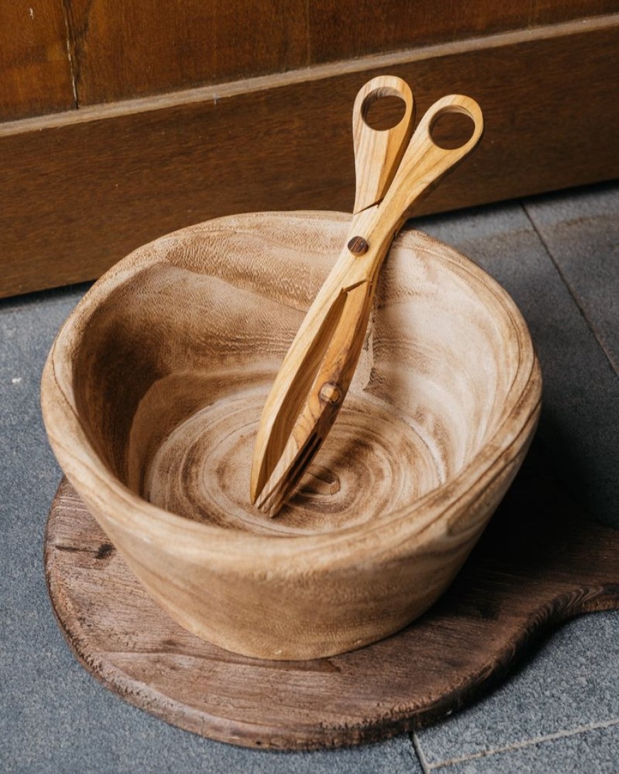 Homewares Crane Living | Coastal Wooden Tongs