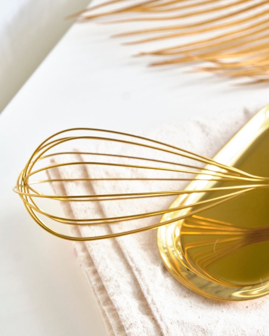 Homewares Crane Living | Rose Bakery - Large Gold Whisk
