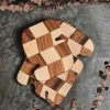 Homewares Crane Living | Hayes Zig Zag Checkerboard Wooden Board