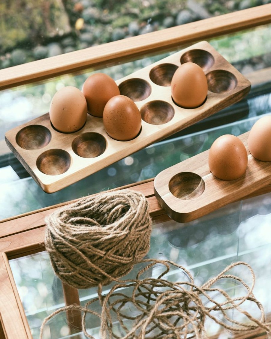 Homewares Crane Living | Wooden Egg Holder